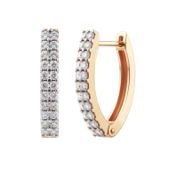 Золотi Сережки з куб. окс. цирконію (арт. 110195)