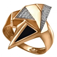 Золотое кольцо с агатом (арт. 369607)