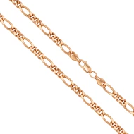 Золотая цепочка плетение Картье (Фигаро) (арт. 306010)