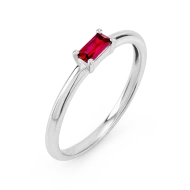 Серебряное Кольцо с рубином (арт. 1923/1р-HRUB)