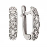 Золотi Сережки з фіанітом (арт. 490009В)