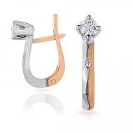 Золотi сережки з діамантами (арт. 22263)