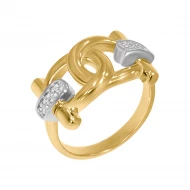 Золотое кольцо с фианитом (арт. 428511)