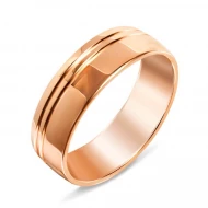 Золотое обручальное кольцо с алмазной гранью (арт. 4111726)