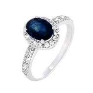 Золотое Кольцо с сапфиром (арт. 11722)