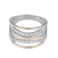 Серебряное кольцо с фианитом (арт. 011к Р)