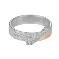Серебряное кольцо с фианитом (арт. 476к Р)