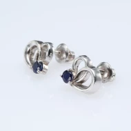 Срiбнi Сережки з сапфіром білим (арт. 2333/9р-SPH)