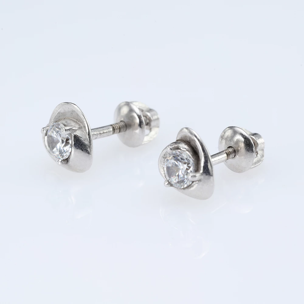 Срiбнi пусети з куб. окс. цирконію (арт. 2471/9р-CZ)