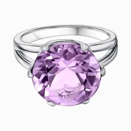 Срiбна Каблучка з аметистом (арт. 2-VRACA00703-Ам)