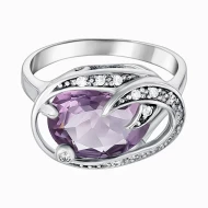 Серебряное Кольцо с аметистом (арт. 4-VRACA01278-Ам)