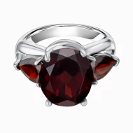 Срiбна Каблучка з гранатом (арт. 6-NR4196-Гр)