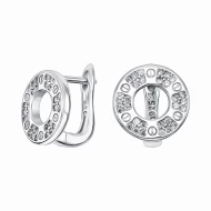 Срiбнi Сережки з куб. окс. цирконію (арт. СКЦ-18/0)