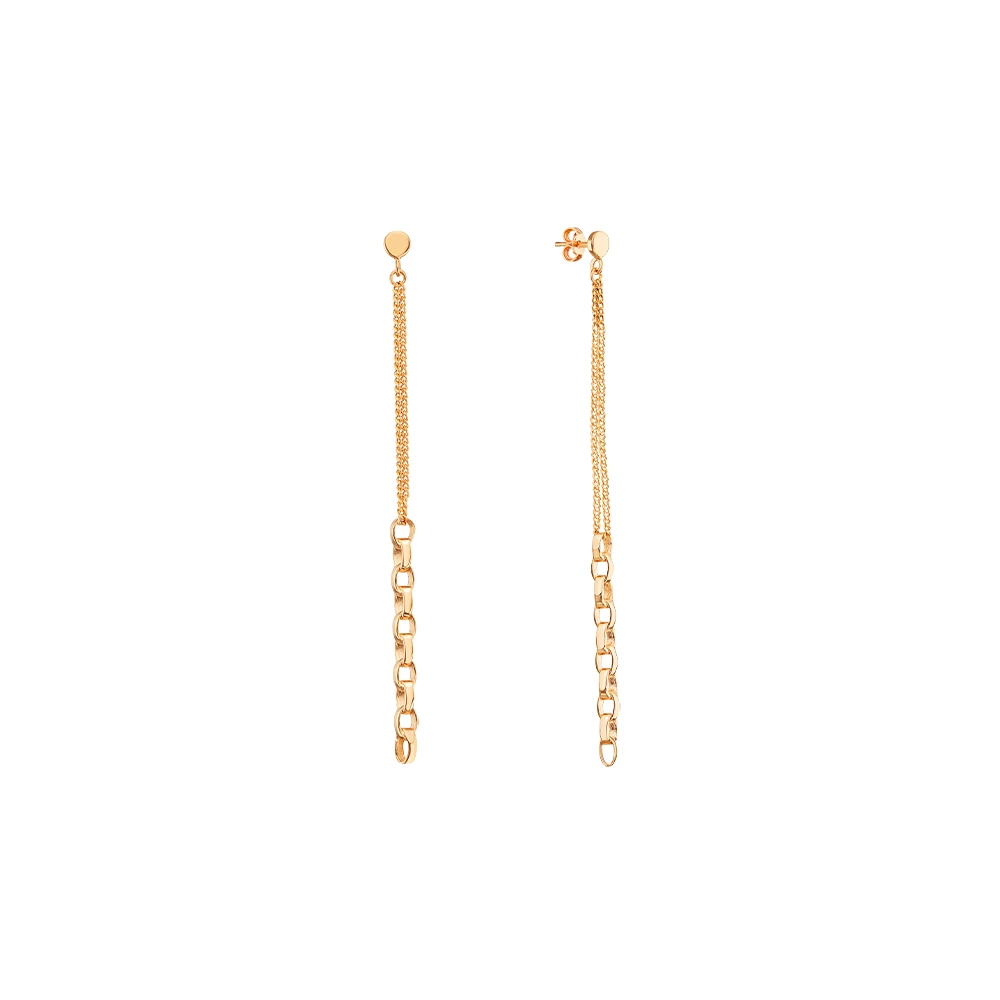 Золотые серьги-пусети (арт. 391260)