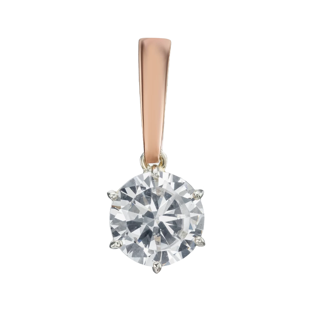 Серебряная Подвес с фианитом (арт. 3654зол)