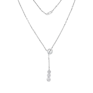 Золоте кольє з діамантами (арт. N33577-8-3-2812)