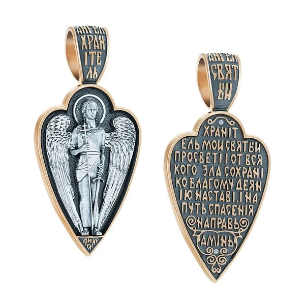 Золотая подвеска-ладанка (арт. 11487-Ч)