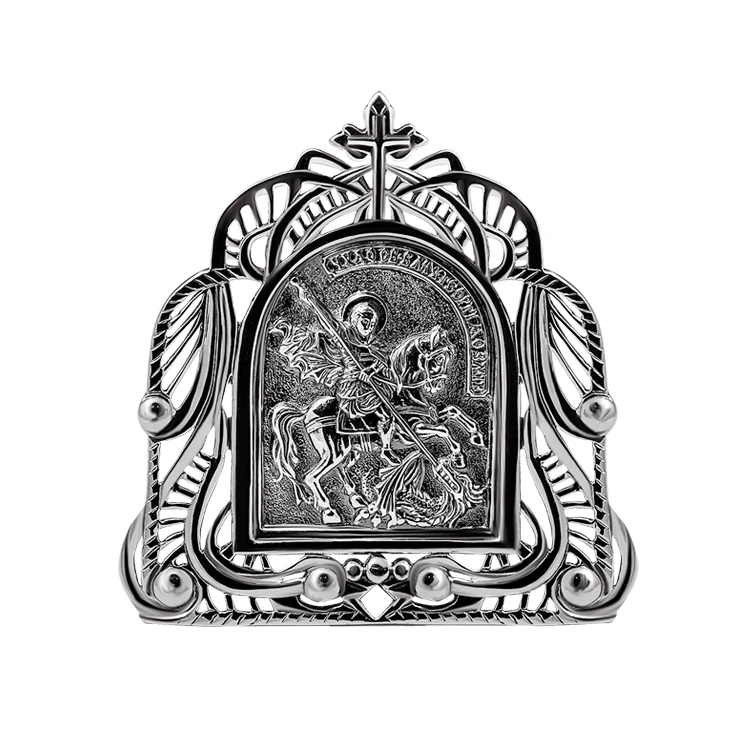 Серебряная икона (арт. Икона 16 Георгий победоносец)