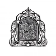 Серебряная икона (арт. Икона 16 Георгий победоносец)