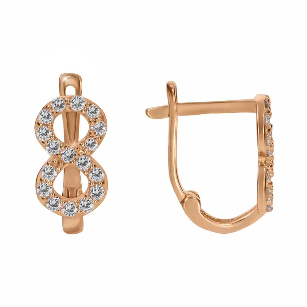 Золотi Сережки з фіанітом (арт. 3249.1)