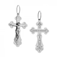 Золотий хрестик (арт. 107-НВ бел)