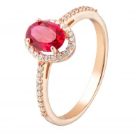 Золотое Кольцо с рубином (арт. 1191062101)