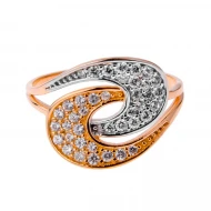 Золотое Кольцо с фианитом (арт. 417202)