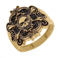Золотое кольцо с фианитом (арт. 442665)
