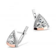 Срiбнi Сережки з куб. окс. цирконію (арт. 519С.Rh)
