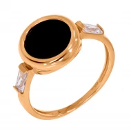 Золотое кольцо с агатом (арт. 369618)