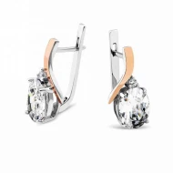 Срiбнi Сережки з куб. окс. цирконію (арт. 840С.Rh)