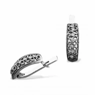 Срiбнi Сережки з куб. окс. цирконію (арт. 017С)