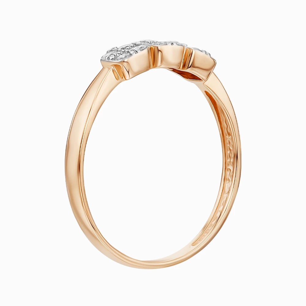 Золота Каблучка з фіанітом (арт. 380721)