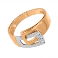 Золотое кольцо с фианитом (арт. 330842)