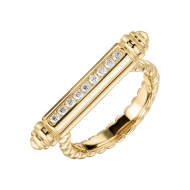 Золотое кольцо с фианитом (арт. 428620)