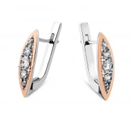 Срiбнi Сережки з куб. окс. цирконію (арт. 849С.Rh)