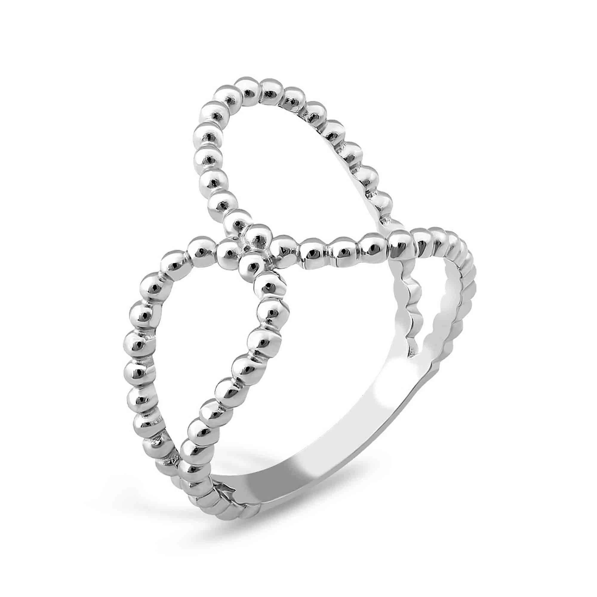 Серебряное кольцо (арт. 894К.Rh)