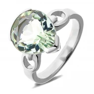 Серебряное кольцо с аметистом зеленым (арт. 3-CR12-003-АмЗ)