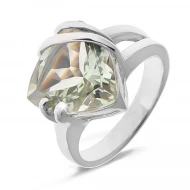 Серебряное кольцо с аметистом зеленым (арт. 2-VRACA00119-АмЗ)