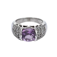Серебряное кольцо с аметистом (арт. 6-NR4724-Ам)