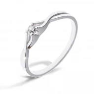 Золота каблучка з діамантами (арт. 1-1200011)