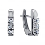 Золотi сережки з діамантами (арт. 206247б)