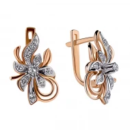 Золотi сережки з діамантами (арт. 3)