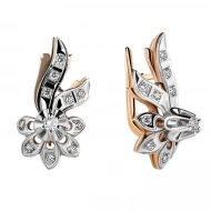 Золотые серьги с бриллиантами (арт. 702-261)