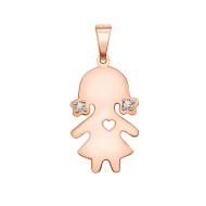 Золота підвіска з діамантами (арт. С725)