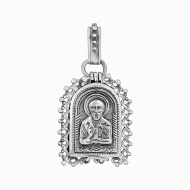 Серебряная подвеска-ладанка (арт. Складень Николай Чудотворець)