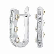 Срiбнi Сережки з куб. окс. цирконію (арт. 06/22-0кк)