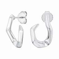 Серебряные серьги-пусети (арт. 18/02-бкс-20)