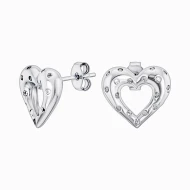 Серебряные серьги-пусети с куб.окс.циркония (арт. 2025/9/01-сц)
