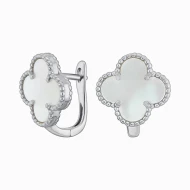 Серебряные Серьги с перламутром (арт. П1.4А)